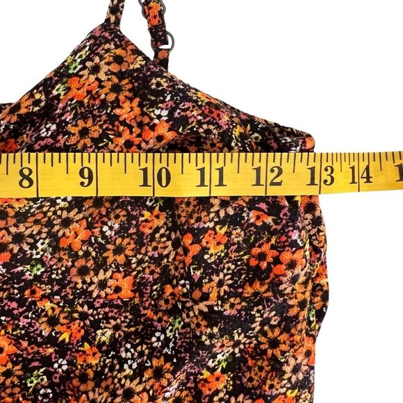 Y2K Babydoll Ditsy Floral Camisole Top Size XS Cottage Prairie Chic Dark Fairy - Picture 3 of 7
